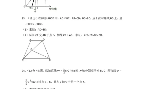 2018年上海市徐汇区中考数学二模试卷_0122026上海中考一模二模真题试卷_2025-2012年_2.上海中考数学一模二模（12-24）_二模_2018年上海市中考数学二模试卷（16份）