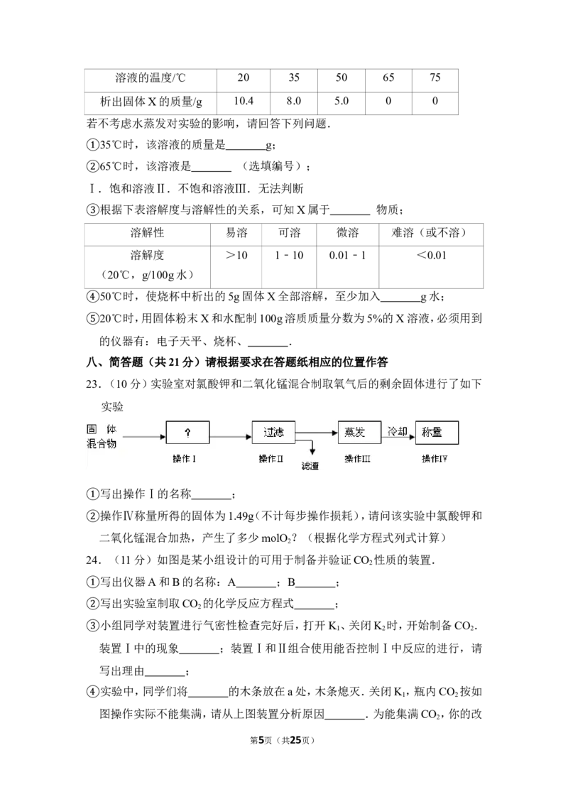 2013年上海市黄浦区中考化学一模试卷_0122026上海中考一模二模真题试卷_2025-2012年_5.上海中考化学一模二模（12-24）_一模_2013年上海市中考化学一模试卷（16份）