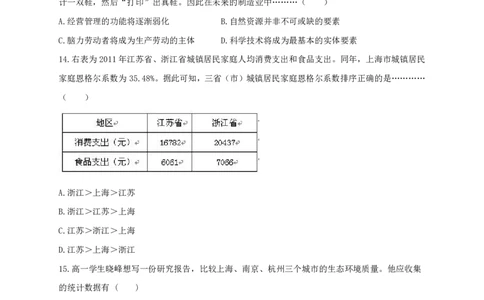 2013年高考上海卷政治试题解析（精编版）（原卷版）_0122026上海中考一模二模真题试卷_2026年上海一模_上海1500初中高中试卷_高中_高考真题_9.上海高考政治2022-2014