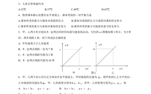 2023年上海市金山区中考物理二模卷_0122026上海中考一模二模真题试卷_2025-2012年_4.上海中考物理一模二模（14-24）_二模_2023年上海市中考物理二模试卷（16份）