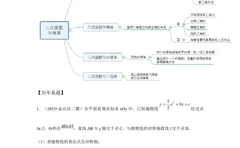 2022-2023年上海各区二模压轴题分类汇编-24题_0122026上海中考一模二模真题试卷_2025-2012年_2.上海中考数学一模二模（12-24）_二模_2024年上海市中考数学二模试卷（15套送三模）