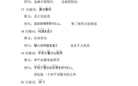 203考研日语--常用词汇库国际交流类（OCR）_203考研（日语）历年真题资料_203日语-复习资料_05-203考研日语作文_203考研日语-作文常用单词分类