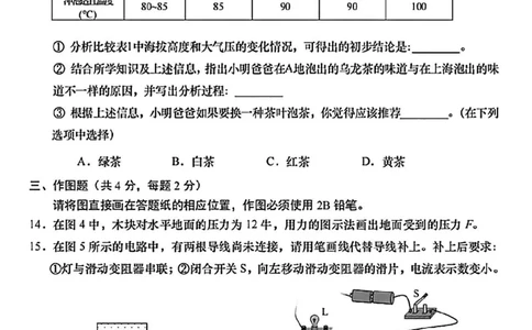 2025届青浦区初三一模综合试卷（物理部分）_0122026上海中考一模二模真题试卷_2025-2012年_6.2025年上海一模_分科目整理（试卷及答案）英语听力音频在这里_物理