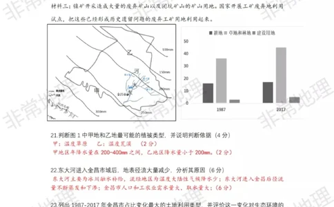 2021年上海市普通高中学业水平等级性考试地理试题（答案版）_0122026上海中考一模二模真题试卷_2026年上海一模_上海1500初中高中试卷_高中_高考真题_8.上海高考地理2023-2014