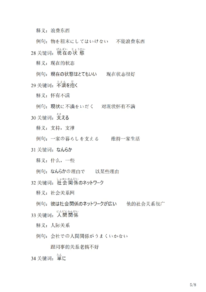 203考研日语--常用词汇库社会文化类（OCR）_203考研（日语）历年真题资料_203日语-复习资料_05-203考研日语作文_203考研日语-作文常用单词分类