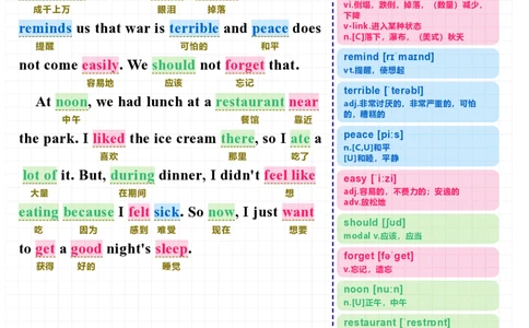 Unit1文特生的日记7月17日_最新人教版英语八年级上册_新版_初中英语8上新更新第三套可选择_05音频+视频_7.课文拆解+视频