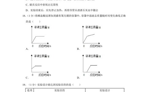 2020年上海市崇明区中考化学二模试卷_0122026上海中考一模二模真题试卷_2025-2012年_5.上海中考化学一模二模（12-24）_二模_2020年上海市中考化学二模试卷（14份）