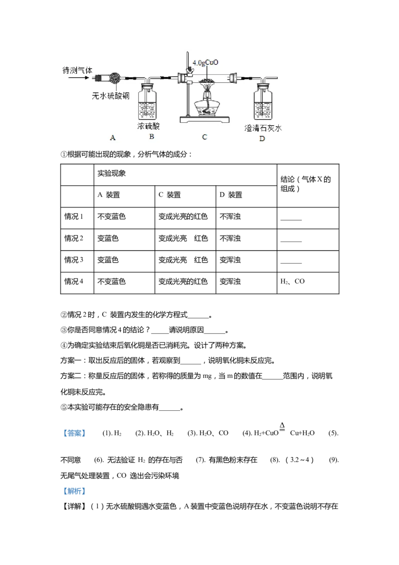 上海市杨浦区2020届九年级上学期期末(一模）质量调研化学试卷（word解析版）_0122026上海中考一模二模真题试卷_2025-2012年_5.上海中考化学一模二模（12-24）_一模