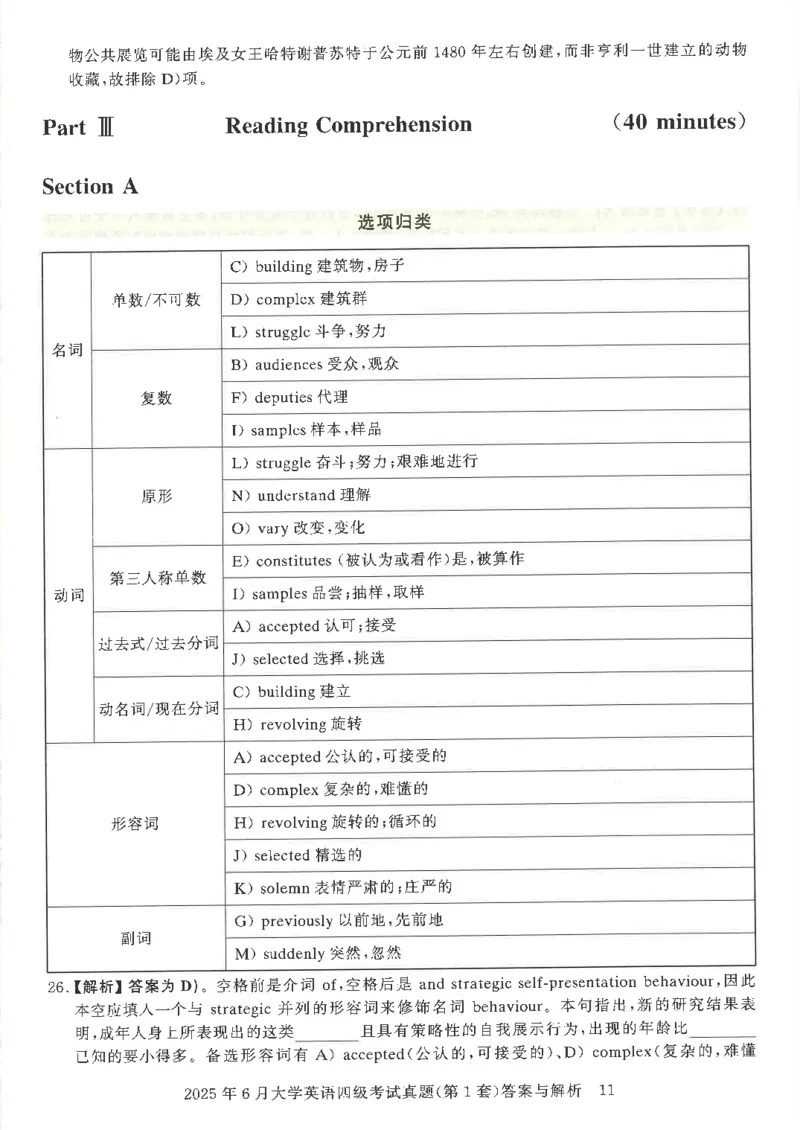 2025年6月四级考试3套真题答案_2025刘晓燕四六级_2025年12月刘晓燕四级全程班_2025年12月刘晓燕四级全程班_00讲义资料_（就这样过英语四级真题+模拟）电子讲义_25年6月三套真题+答案详解