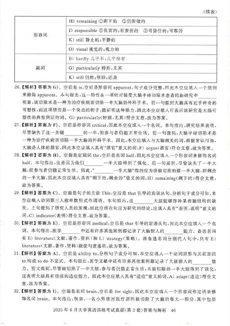 2025年6月四级考试3套真题答案_2025刘晓燕四六级_2025年12月刘晓燕四级全程班_2025年12月刘晓燕四级全程班_00讲义资料_（就这样过英语四级真题+模拟）电子讲义_25年6月三套真题+答案详解