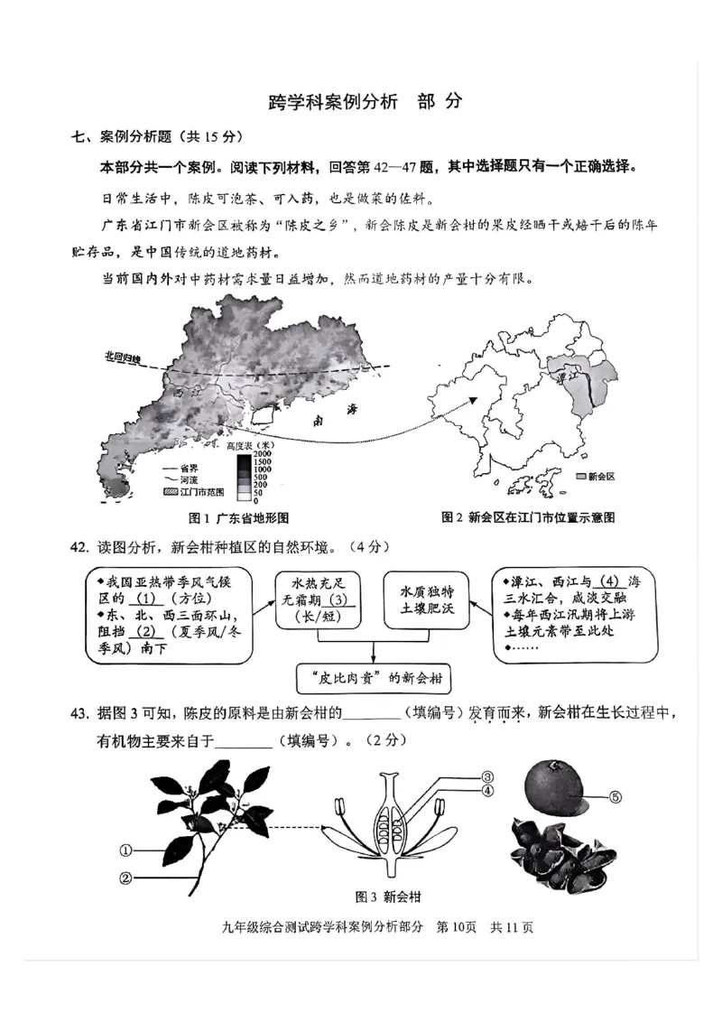 2025届青浦区初三一模综合试卷（跨学科部分）_0122026上海中考一模二模真题试卷_2025-2012年_6.2025年上海一模_分科目整理（试卷及答案）英语听力音频在这里_跨学科