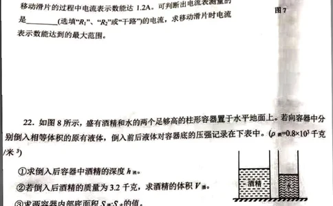 上海市浦东新区2019学年第一学期九年级学业质量监测（一模）物理试题（PDF版无答案）_0122026上海中考一模二模真题试卷_2025-2012年_4.上海中考物理一模二模（14-24）_一模