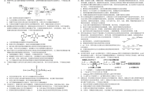 四川省成都市树德中学2025-2026学年高一上学期10月月考试题生物PDF版含答案（可编辑）_2025年10月高一试卷_251017四川省成都市树德中学2025-2026学年高一上学期10月月考试题