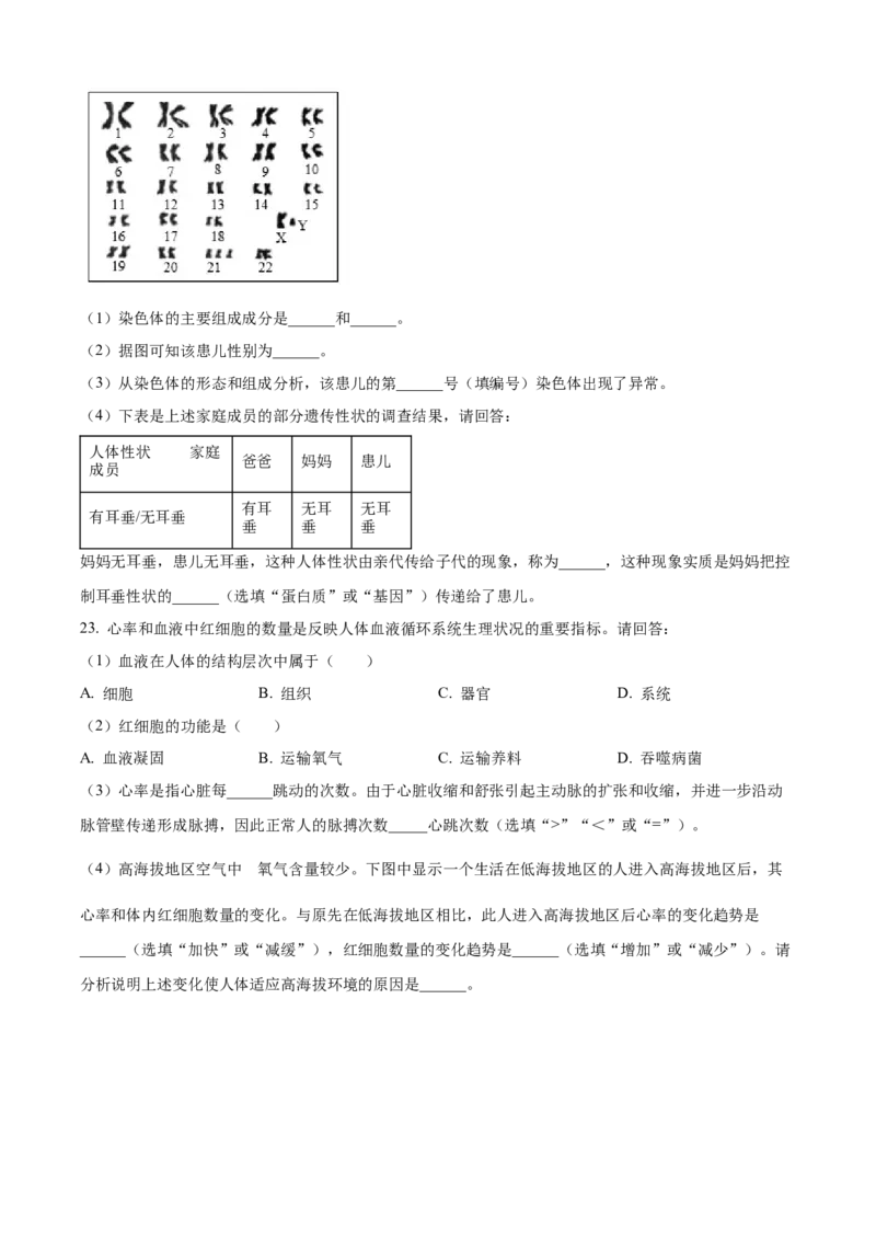2024年上海市中考生物真题（空白卷）_0122026上海中考一模二模真题试卷_2026年上海一模_上海1500初中高中试卷_初中_上海市历年中考真题_上海市历年中考真题_生物历年中考真题