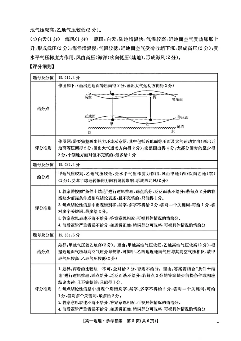 四川省2025-2026学年高一上学期11月期中联考地理试卷含答案_2025年12月高一试卷_251202金太阳&middot;四川省2025-2026学年高一上学期11月联考（26-85A）（全）