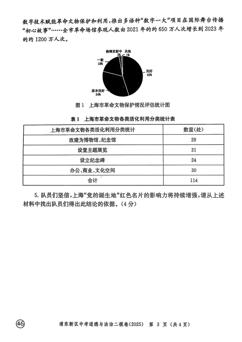 2025上海中考道法二模试卷_0122026上海中考一模二模真题试卷_2025-2012年_7.2025年上海二模_道法