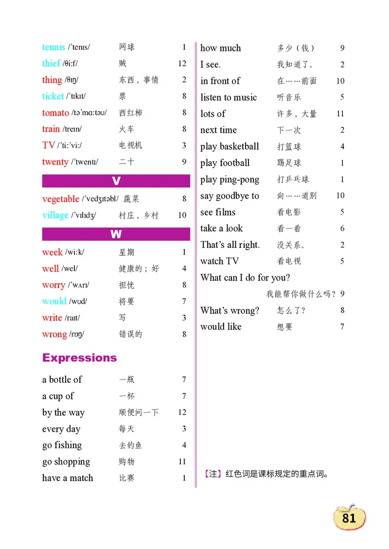 义务教育教科书&middot;英语（三年级起点）五年级上册_电子课本_小学电子课本_03英语_科普版