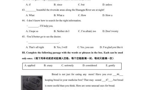 上海市虹口区2019届九年级上学期期末（一模）质量监控英语试题（Word版）_0122026上海中考一模二模真题试卷_2025-2012年_3.上海中考英语一模二模（12-24）_一模
