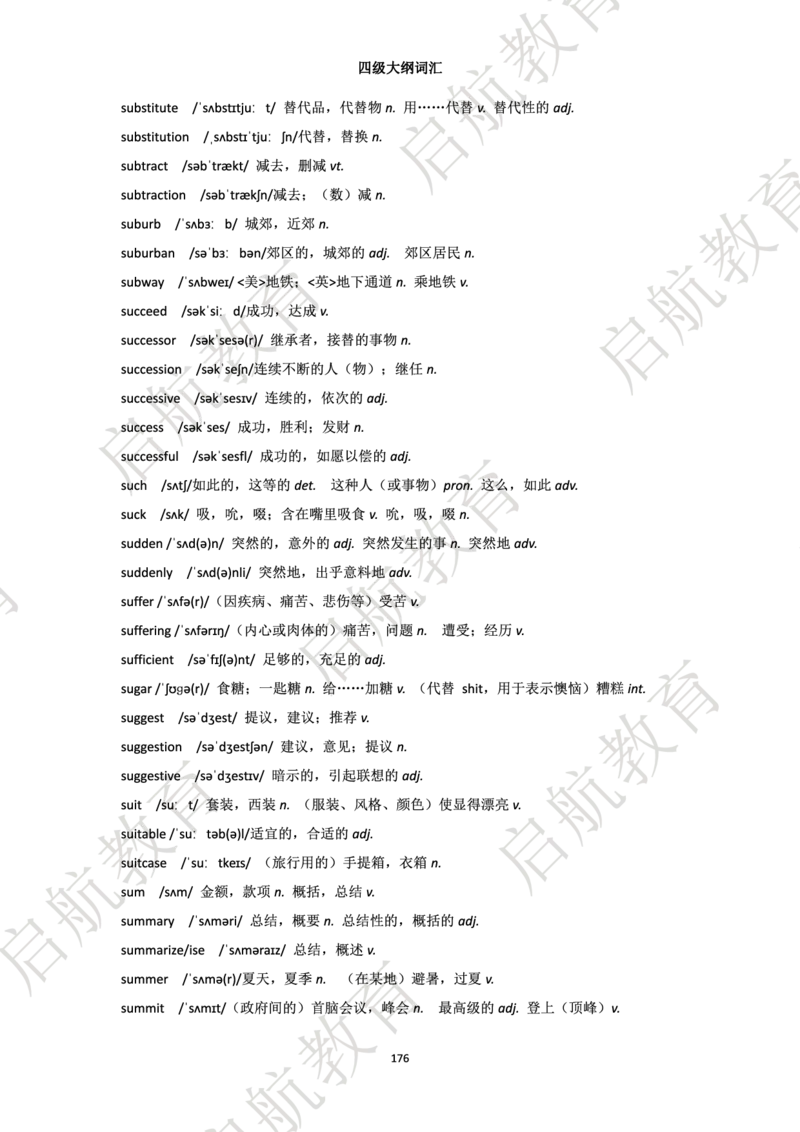 四级词汇大纲词_2025刘晓燕四六级_❤️2025年6月四六级新_2025年06月4级VIP全程（自动更新，与分享时间无关）_2025年06月4级VIP全程（自动更新，与分享时间无关）_01.电子讲义