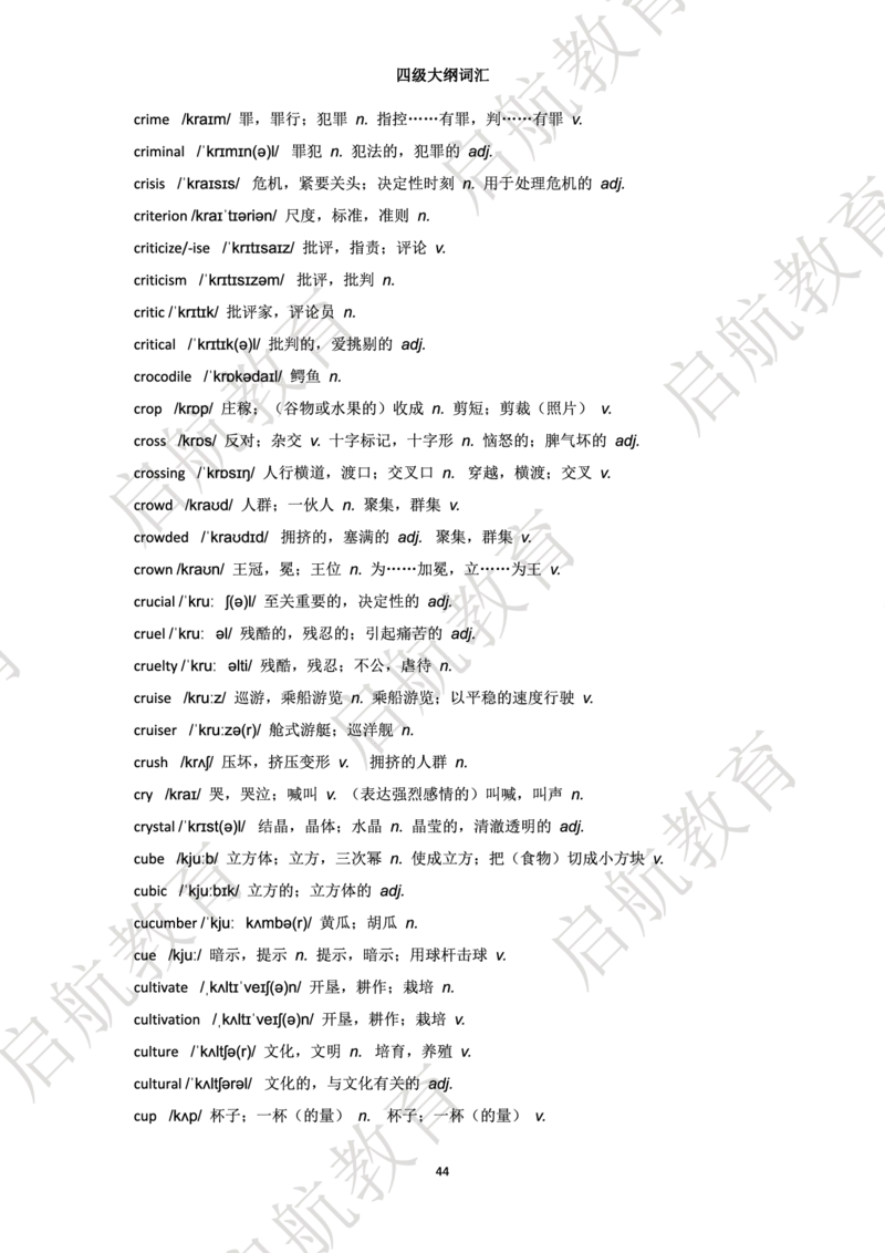 四级词汇大纲词_2025刘晓燕四六级_❤️2025年6月四六级新_2025年06月4级VIP全程（自动更新，与分享时间无关）_2025年06月4级VIP全程（自动更新，与分享时间无关）_01.电子讲义