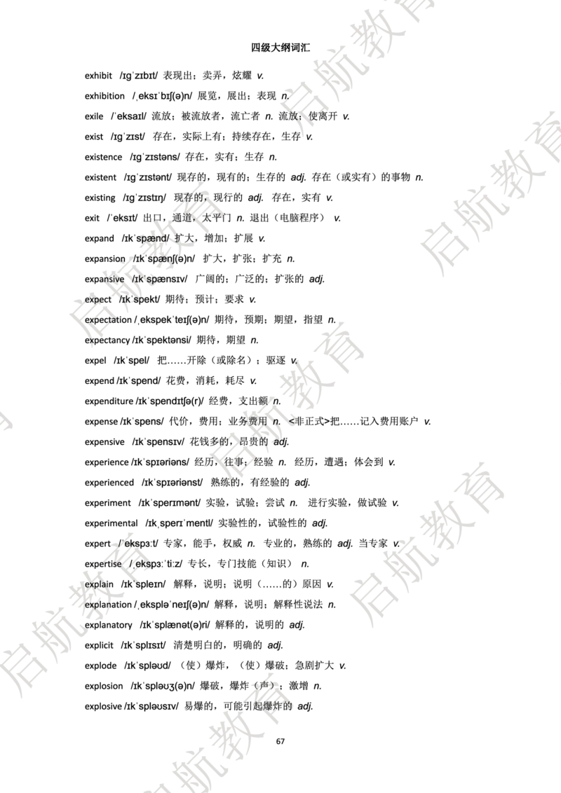 四级词汇大纲词_2025刘晓燕四六级_❤️2025年6月四六级新_2025年06月4级VIP全程（自动更新，与分享时间无关）_2025年06月4级VIP全程（自动更新，与分享时间无关）_01.电子讲义