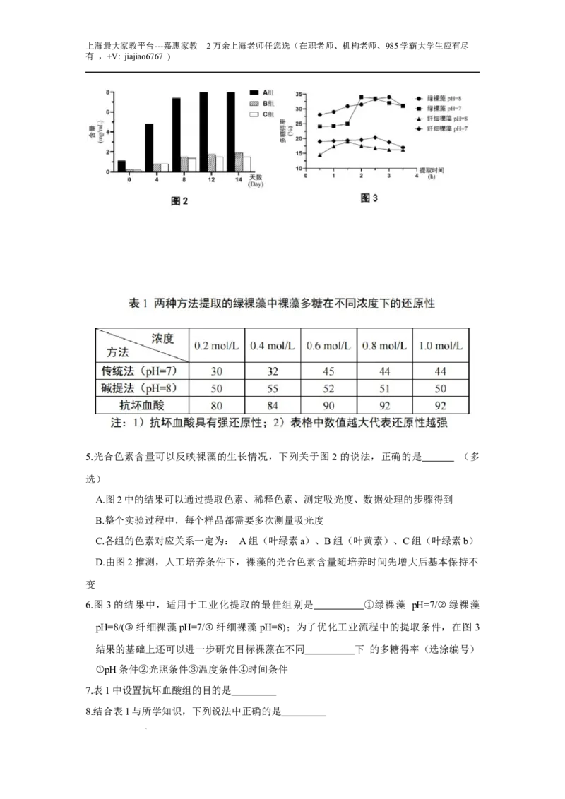 上海市徐汇区2023届高三二模生物试题_0122026上海中考一模二模真题试卷_2026年上海一模_上海1500初中高中试卷_高中_高三_模拟卷_生物_上海市徐汇区2023届高三二模生物试题