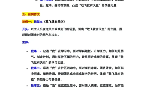 2024年上海徐汇区中考二模作文：&ldquo;敢飞就有天空&rdquo;审题立意及范文_0122026上海中考一模二模真题试卷_2025-2012年_1.上海中考语文一模二模（14-24）_二模