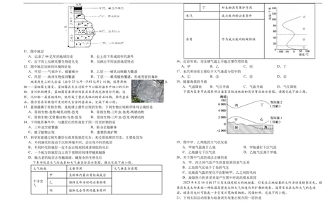 吉林省长春外国语学校2025-2026学年高一上学期10月月考地理试题（含答案）_2025年10月高一试卷_251027吉林省长春外国语学校2025-2026学年高一上学期10月月考（全）