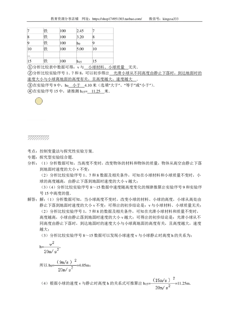上海市闸北区2015届九年级4月质量调研（二模）物理试题及答案（PDF解析版）_0122026上海中考一模二模真题试卷_2025-2012年_4.上海中考物理一模二模（14-24）_二模_赠PDF版