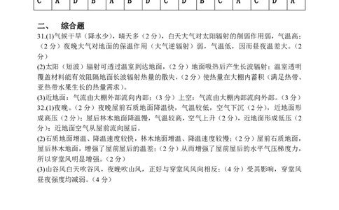 地理答案_2025年10月高一试卷_251023山西省太原市山西大学附属中学校2025-2026学年高一上学期10月月考_山西大学附中2025-2026学年第一学期高一年级10月模块诊断地理试题含答案