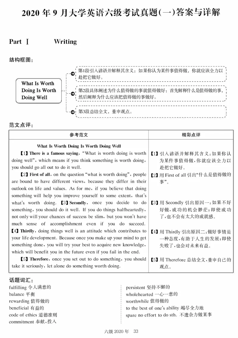 20年9月6级真题及解析卷一_四六级真题+资料包_六级真题_2020真题+解析