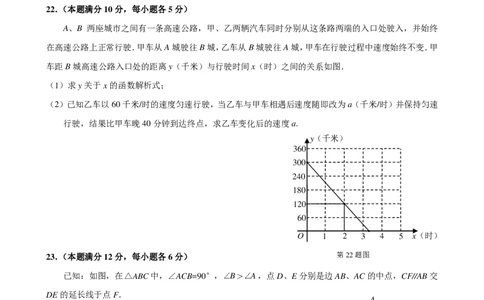 2022杨浦三模数学卷_0122026上海中考一模二模真题试卷_2025-2012年_2.上海中考数学一模二模（12-24）_二模_2024年上海市中考数学二模试卷（15套送三模）_赠品：三模真题、分类汇编