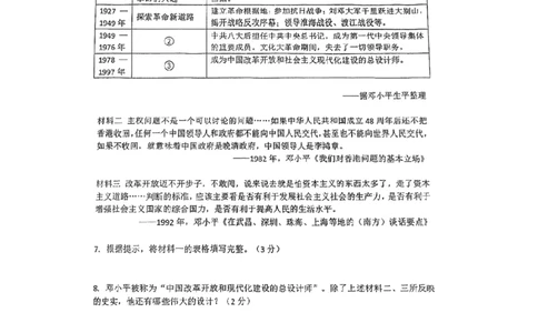2023年上海市闵行区（五四学制）中考二模历史试卷_0122026上海中考一模二模真题试卷_2026年上海一模_上海1500初中高中试卷_初中_九年级_下学期_4：模拟卷多
