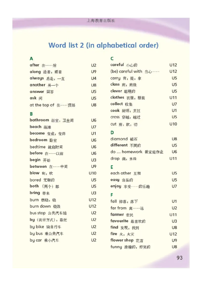 义务教育教科书&middot;英语（三年级起点）五年级上册_电子课本_小学电子课本_03英语_沪教版