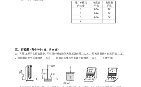 上海市崇明区2016届九年级上学期期末(一模）质量调研物理试题及答案（word解析版）_0122026上海中考一模二模真题试卷_2025-2012年_4.上海中考物理一模二模（14-24）_一模
