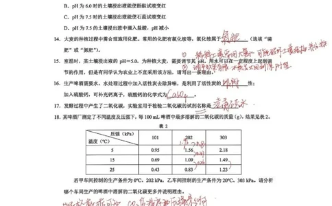 2026上海黄浦初三一模化学试卷（手写答案）_0122026上海中考一模二模真题试卷_2026年上海一模_上海1500初中高中试卷_黄浦