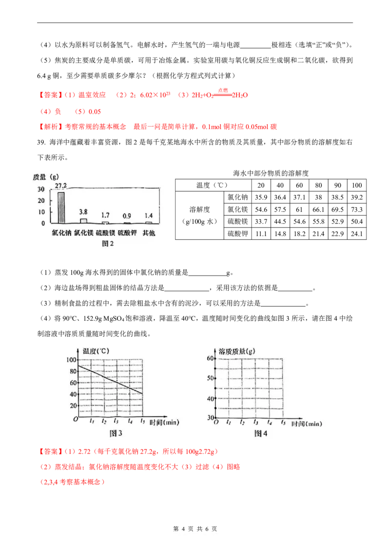 2025届虹口化学一模点评及解析-_0122026上海中考一模二模真题试卷_2025-2012年_6.2025年上海一模_分科目整理（试卷及答案）英语听力音频在这里_化学_答案