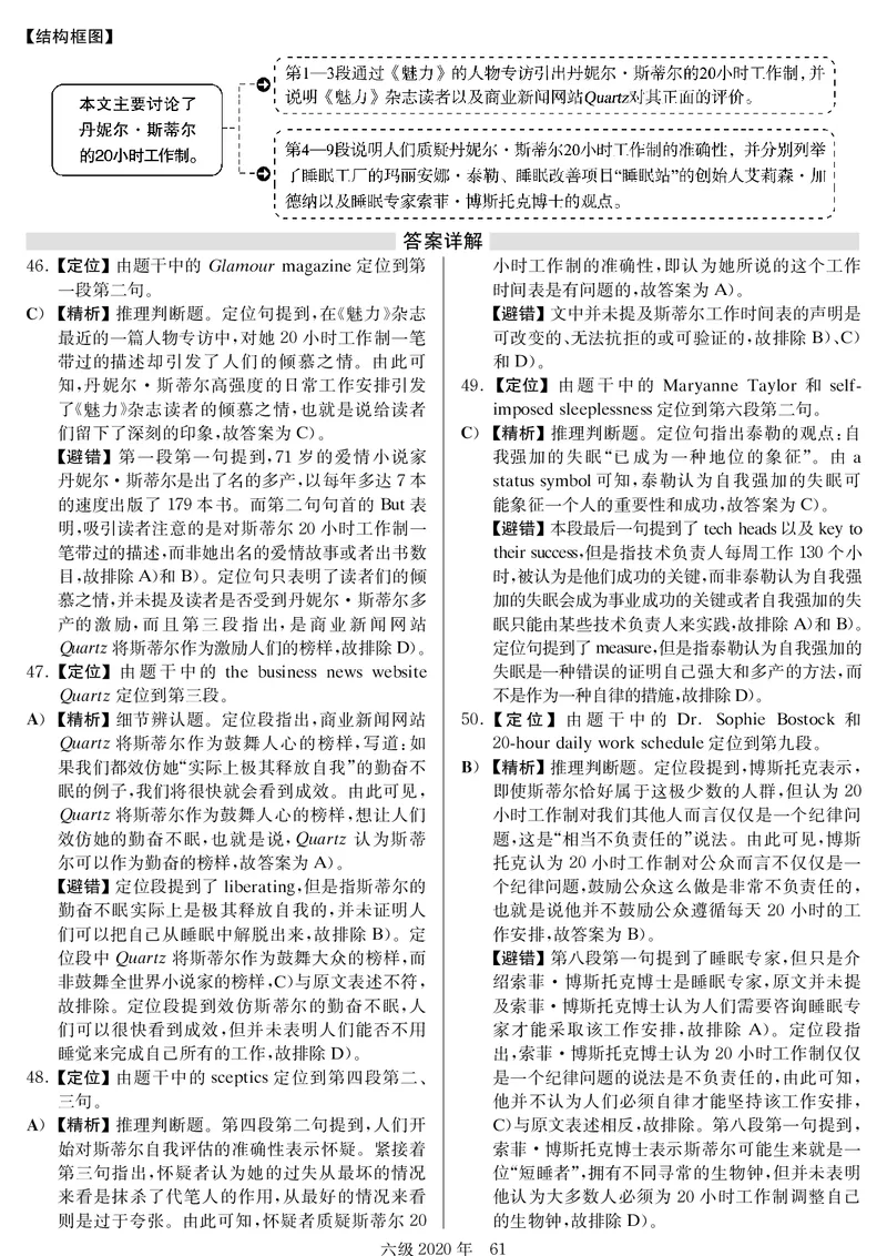 20年9月6级真题及解析卷二_四六级真题+资料包_六级真题_2020真题+解析