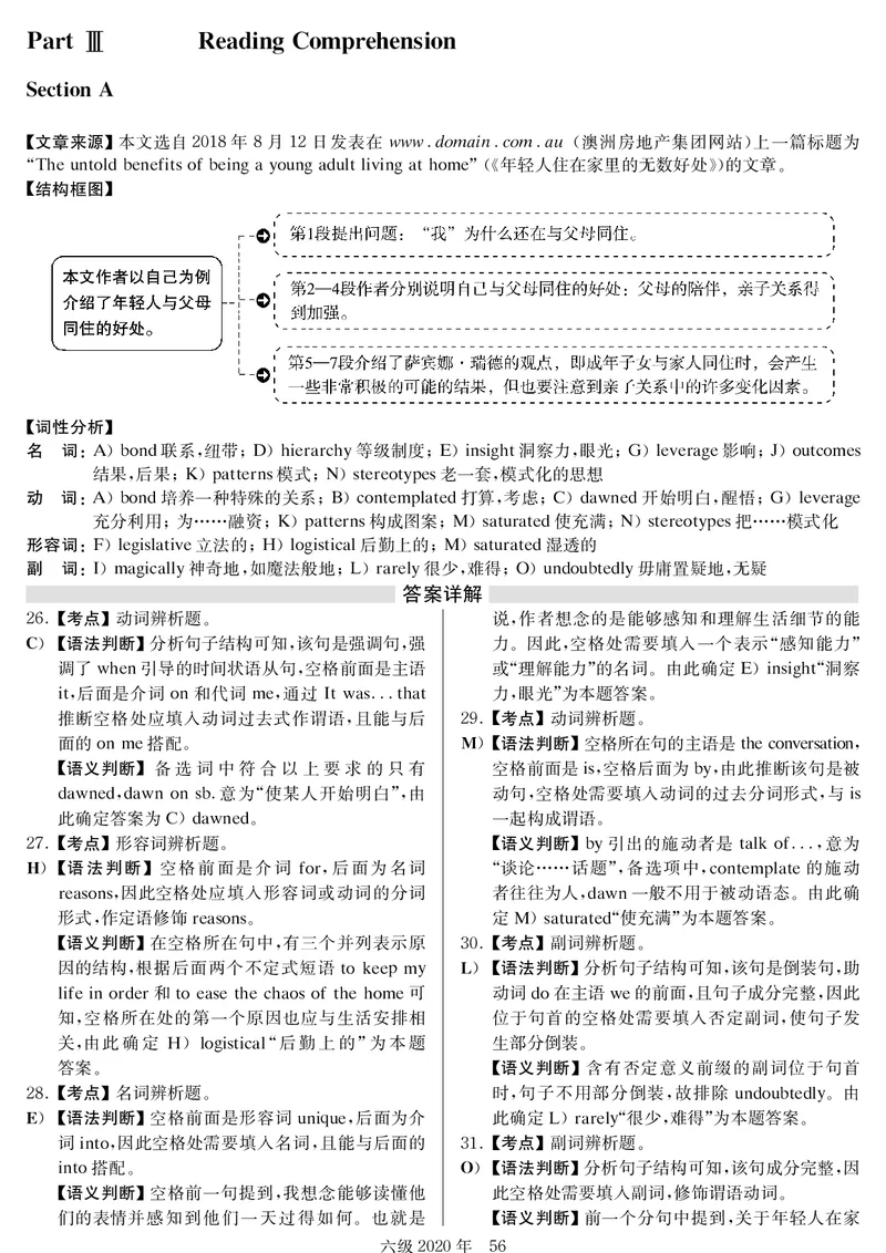 20年9月6级真题及解析卷二_四六级真题+资料包_六级真题_2020真题+解析