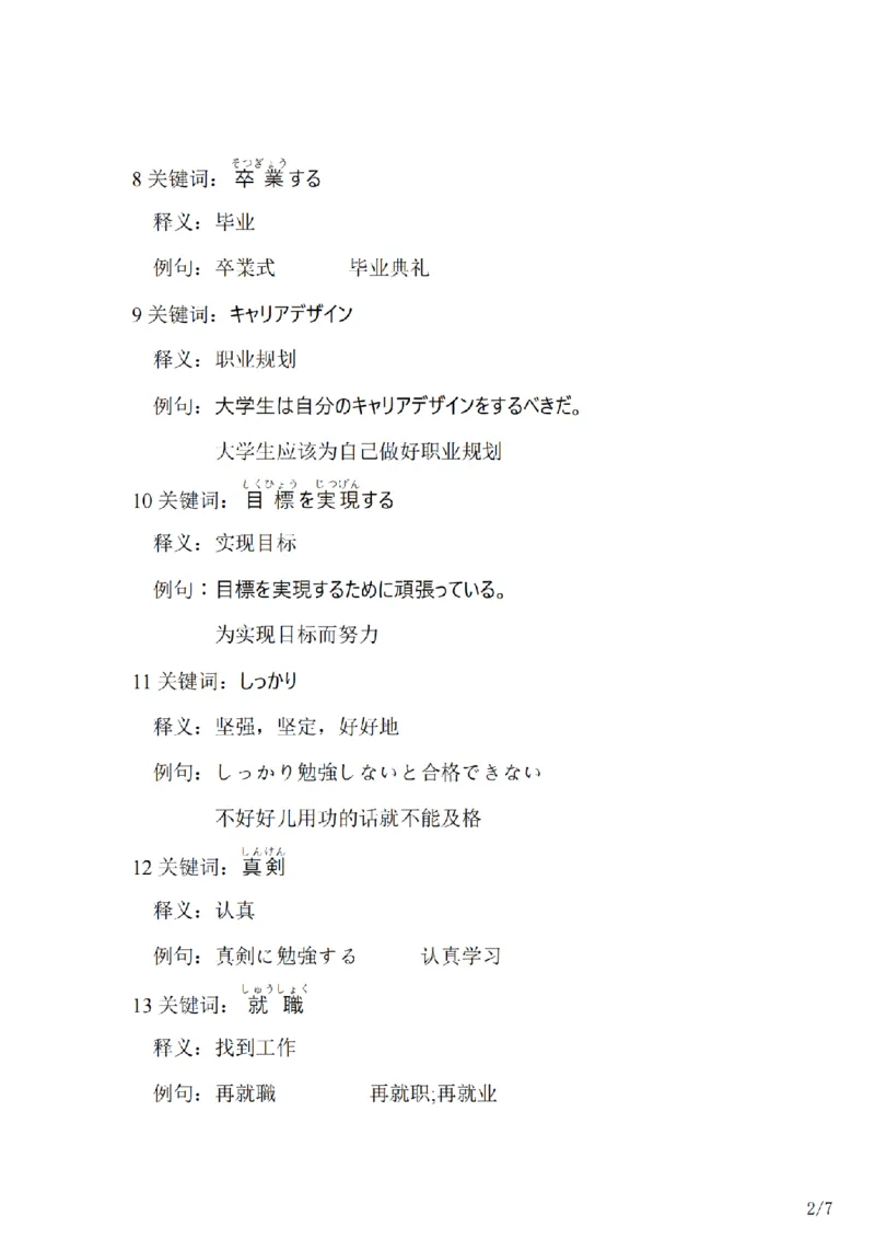 203考研日语--常用词汇库学校教育类（OCR）_203考研（日语）历年真题资料_203日语-复习资料_05-203考研日语作文_203考研日语-作文常用单词分类