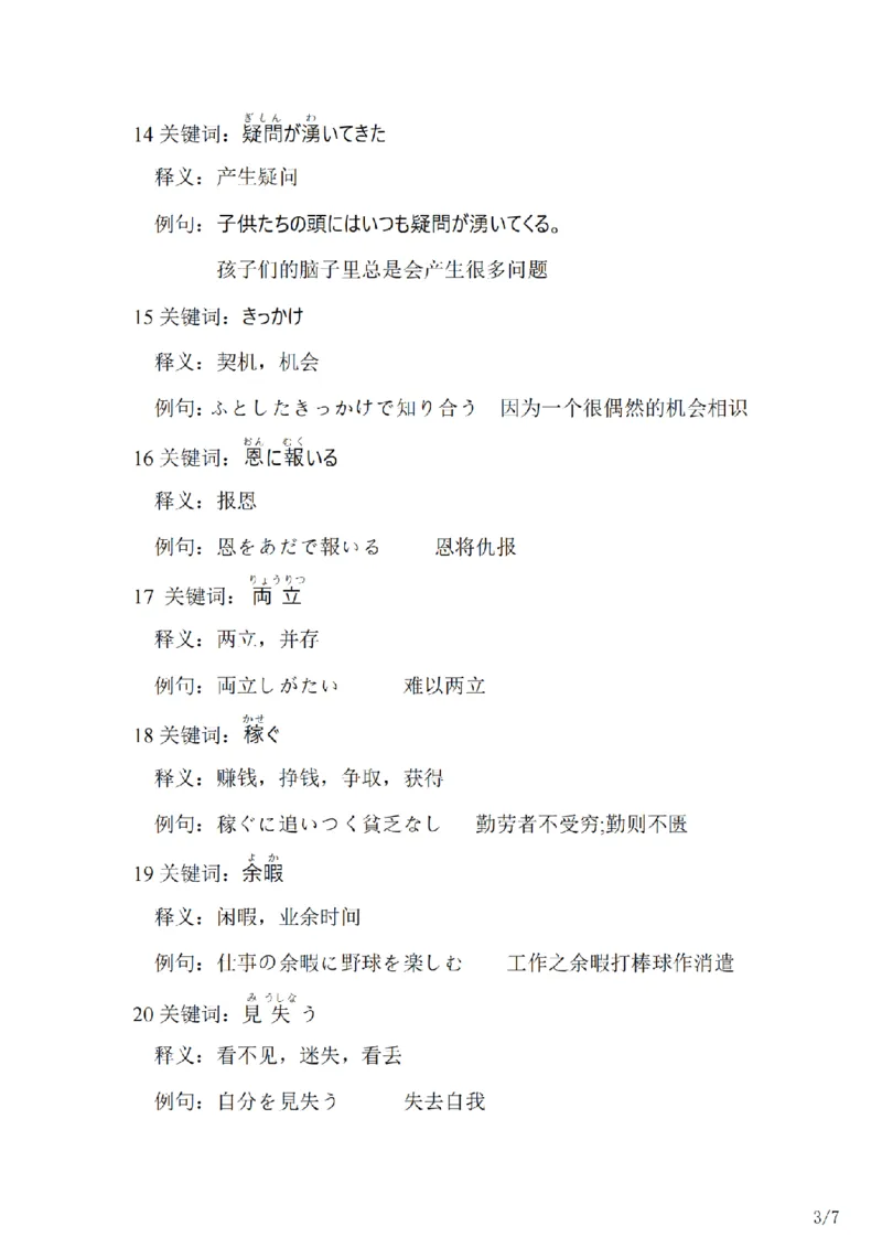 203考研日语--常用词汇库学校教育类（OCR）_203考研（日语）历年真题资料_203日语-复习资料_05-203考研日语作文_203考研日语-作文常用单词分类