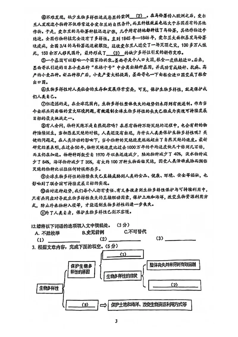 2022届嘉定区中考语文一模（缺答案）_0122026上海中考一模二模真题试卷_2025-2012年_1.上海中考语文一模二模（14-24）_一模_2022年上海市中考语文一模试卷（15份）_1试卷word版