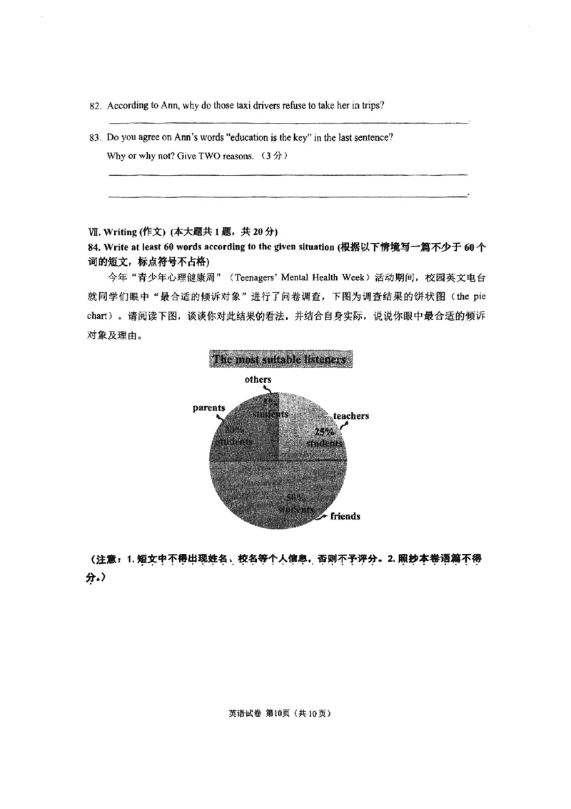 2024届闵行区初三二模英语试卷（扫描版）_0122026上海中考一模二模真题试卷_2025-2012年_3.上海中考英语一模二模（12-24）_二模（12年无音频）