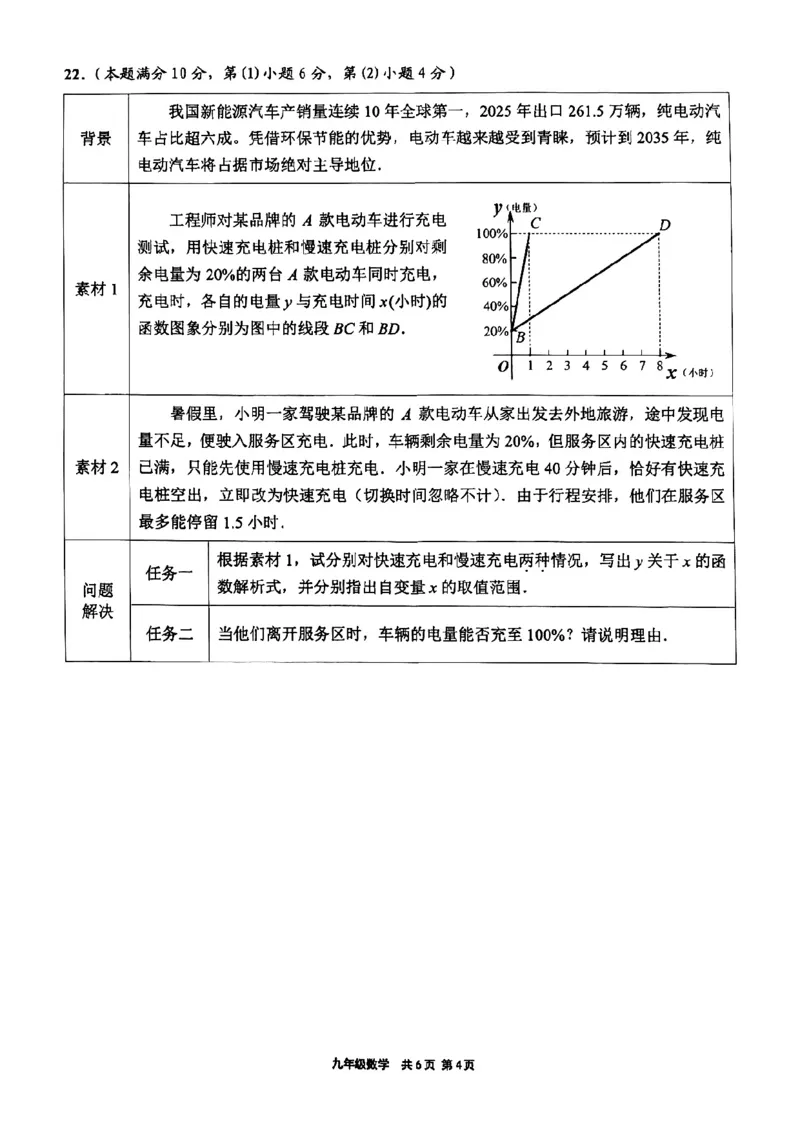 2026届崇明区初三二模数学试卷_0122026上海中考一模二模真题试卷_2026上海二模更新中1_崇明