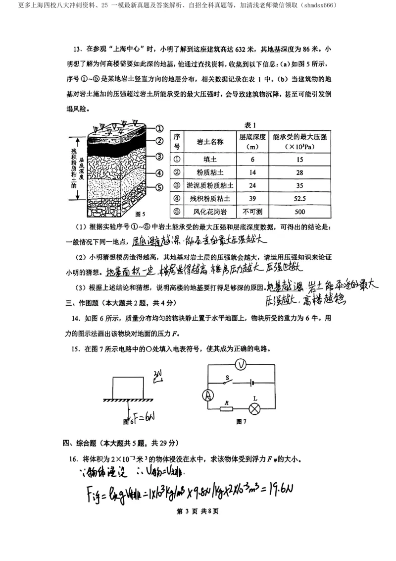 2025长宁区初三一模物理参考答案_0122026上海中考一模二模真题试卷_2025-2012年_6.2025年上海一模_分科目整理（试卷及答案）英语听力音频在这里_物理_答案