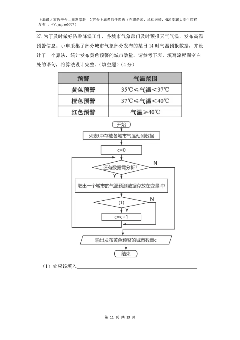 上海市奉贤区致远高级中学2022-2023学年高一下学期期末教学评估信息技术试题_0122026上海中考一模二模真题试卷_2026年上海一模_上海1500初中高中试卷_高中_高一_下学期_3：期末