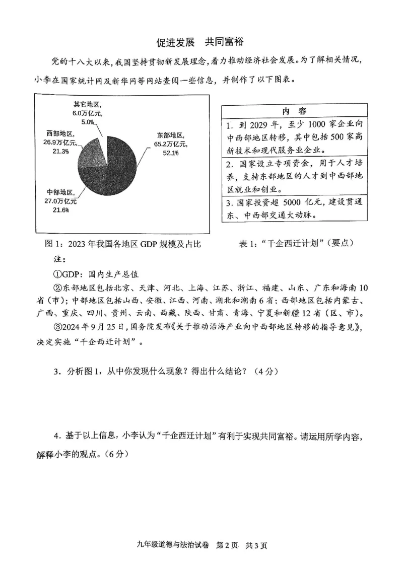 2025届静安区初三一模道法试卷_0122026上海中考一模二模真题试卷_2025-2012年_6.2025年上海一模_分科目整理（试卷及答案）英语听力音频在这里_道法