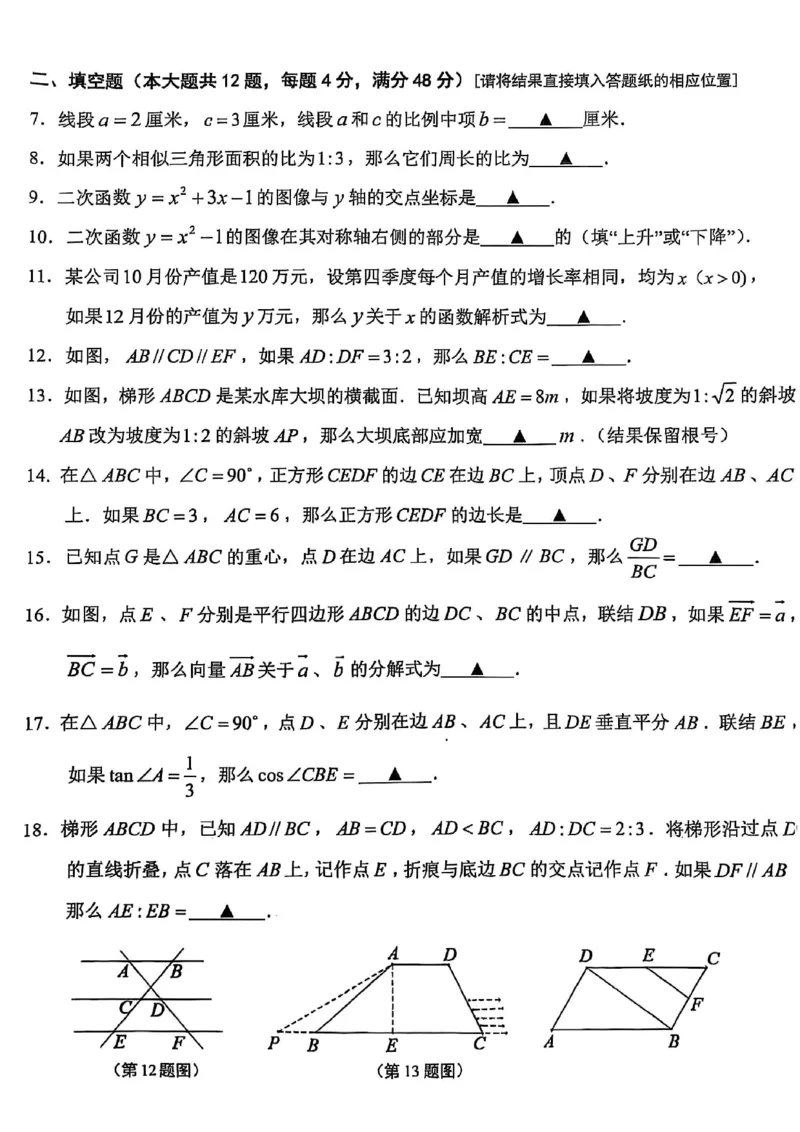 2025青浦区中考一模数学试卷(1)_0122026上海中考一模二模真题试卷_2025-2012年_6.2025年上海一模_分科目整理（试卷及答案）英语听力音频在这里_数学