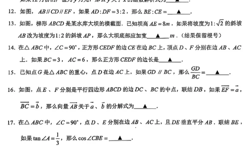 2025青浦区中考一模数学试卷(1)_0122026上海中考一模二模真题试卷_2025-2012年_6.2025年上海一模_分科目整理（试卷及答案）英语听力音频在这里_数学