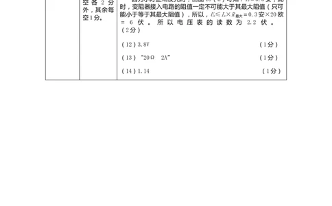 上海市宝山区2019届九年级4月质量调研(二模）质量调研物理答案（word版）_0122026上海中考一模二模真题试卷_2025-2012年_4.上海中考物理一模二模（14-24）_二模_2019中考物理二模答案